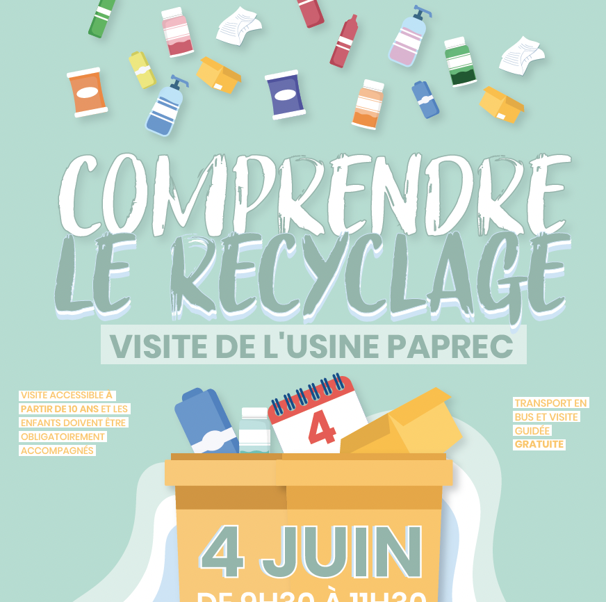 Visite de l’usine PAPREC – comprendre le recyclage