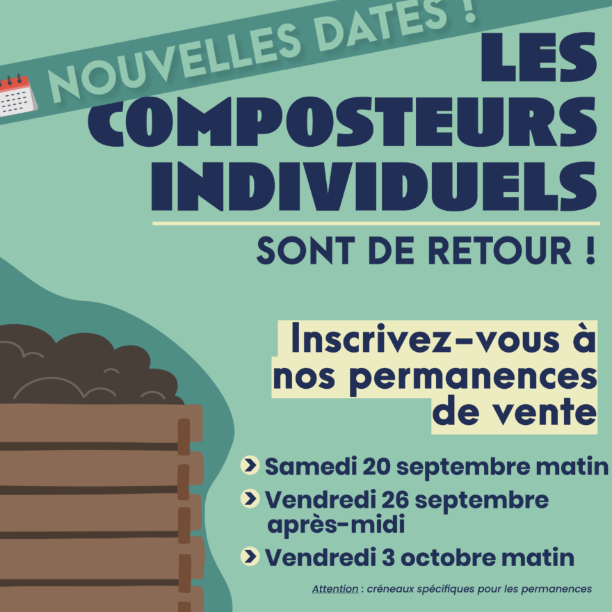 Nouvelles dates : Les composteurs individuels sont de retour !