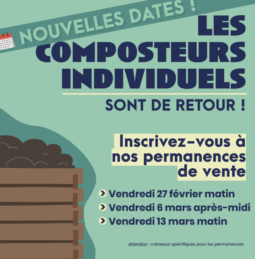 Nouvelles dates : Les composteurs individuels sont de retour !