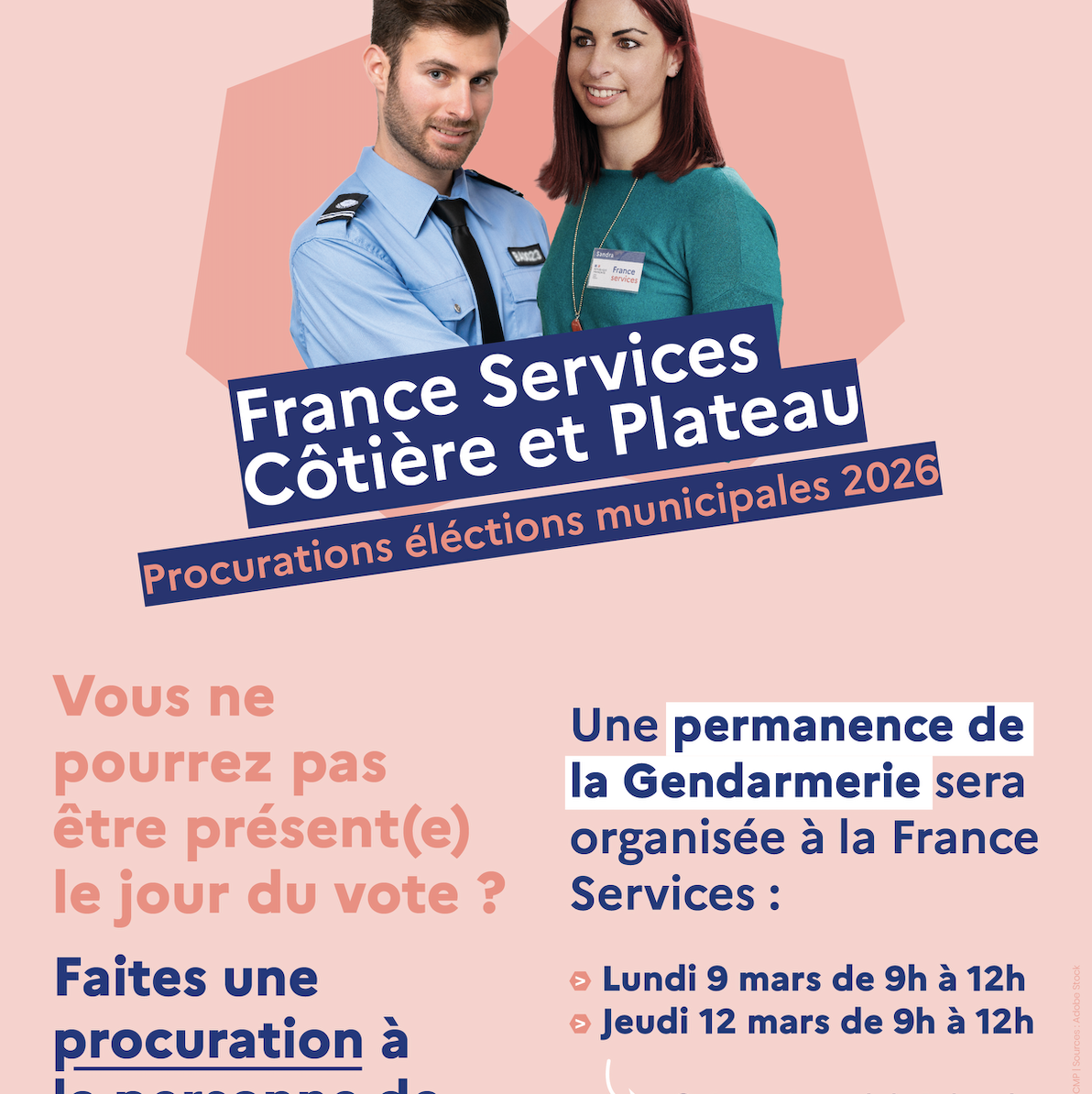 Permanences gendarmerie « procurations élections municipales 2026 »