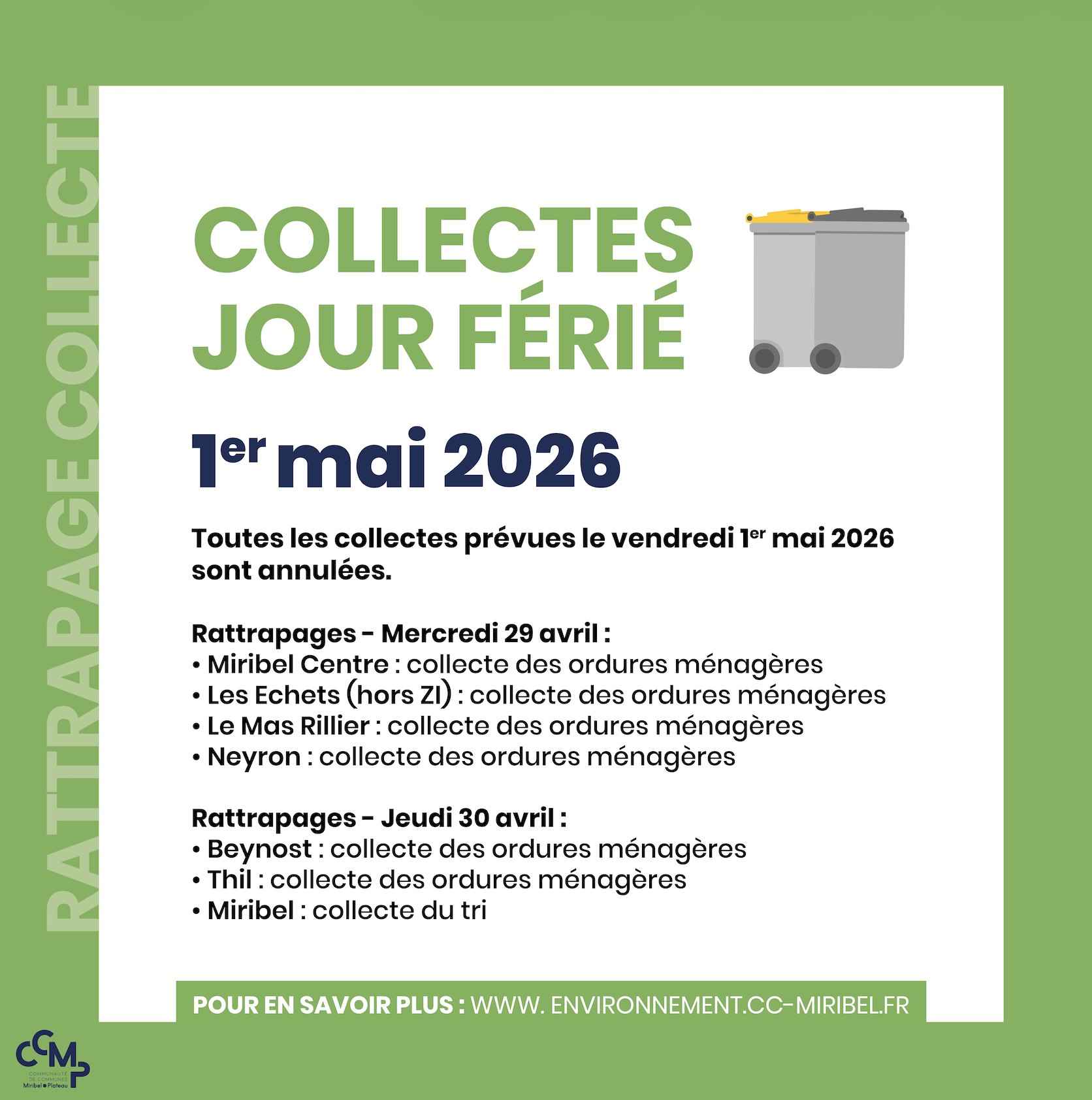 Jour férié – 1er mai