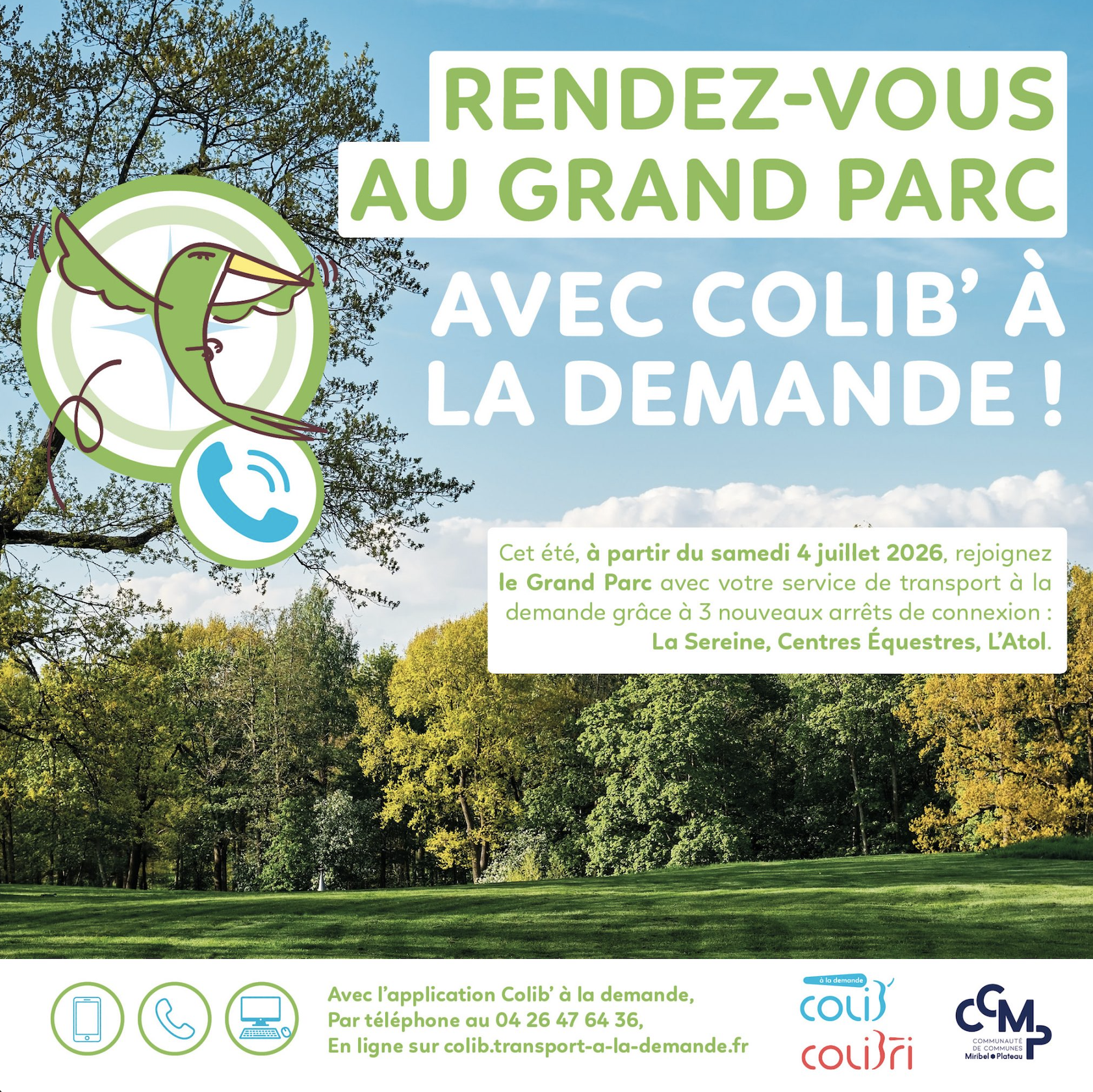 Rendez-vous au Grand Parc avec Colib&rsquo;